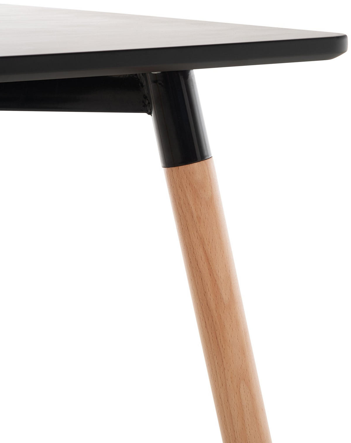 KONSOLENTISCH eckig 60/60/70 cm Holz schwarz - Schwarz, Holz (60/60/70cm) - CLP