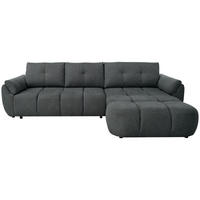 ECKSOFA Massimo, universelle Eckschlafsofa 280 cm mit Schlaffunktion und Bettkasten, Anthrazit - Anthrazit, Textil (283/204cm) - Beautysofa
