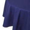 TISCHDECKE dunkelblau rund 178 cm, 100% Baumwolle - Dunkelblau, Textil (178/178cm) - Homescapes
