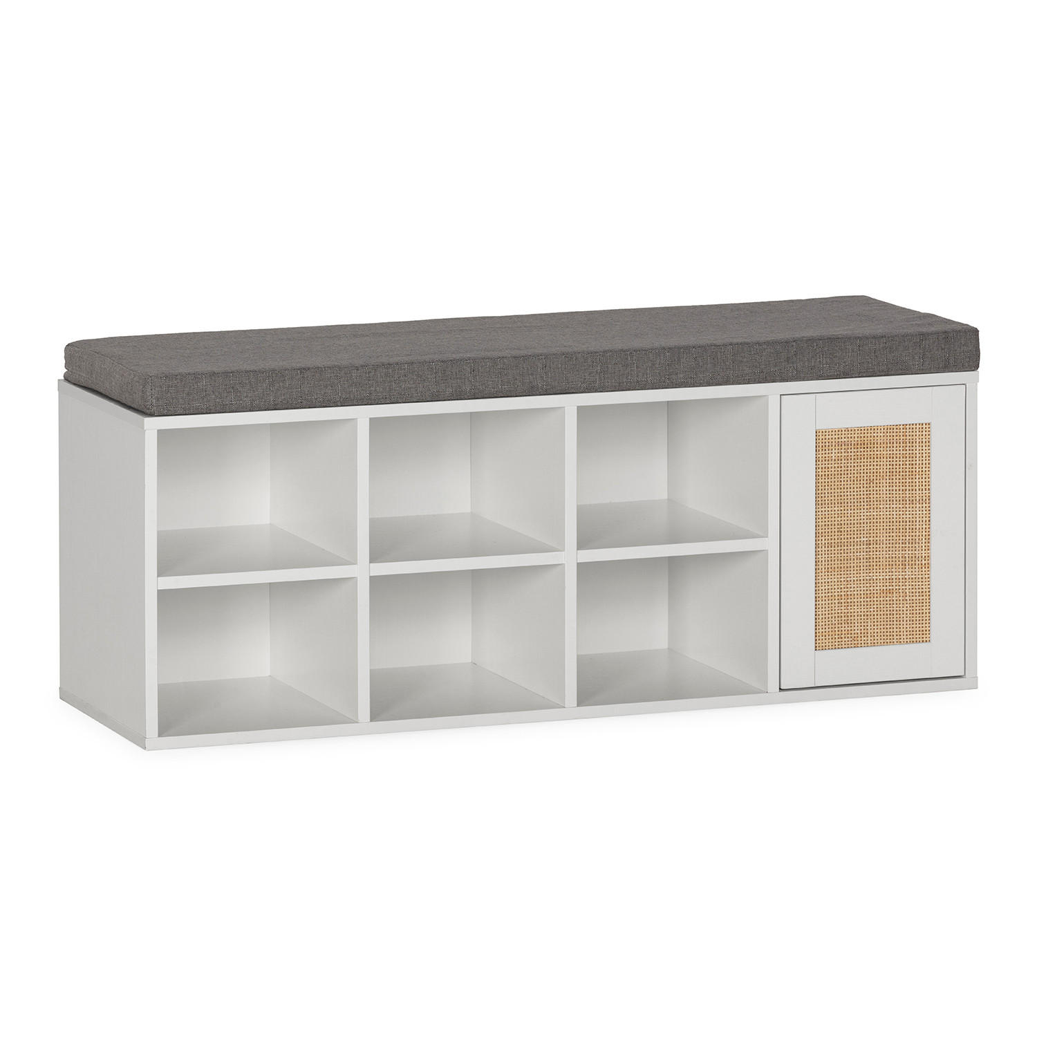 SCHUHBANK Rafael farbe Weiß - Weiß, Holzwerkstoff (108/45/35cm) - VS Venta-stock