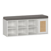 SCHUHBANK Rafael farbe Weiß - Weiß, Holzwerkstoff (108/45/35cm) - VS Venta-stock