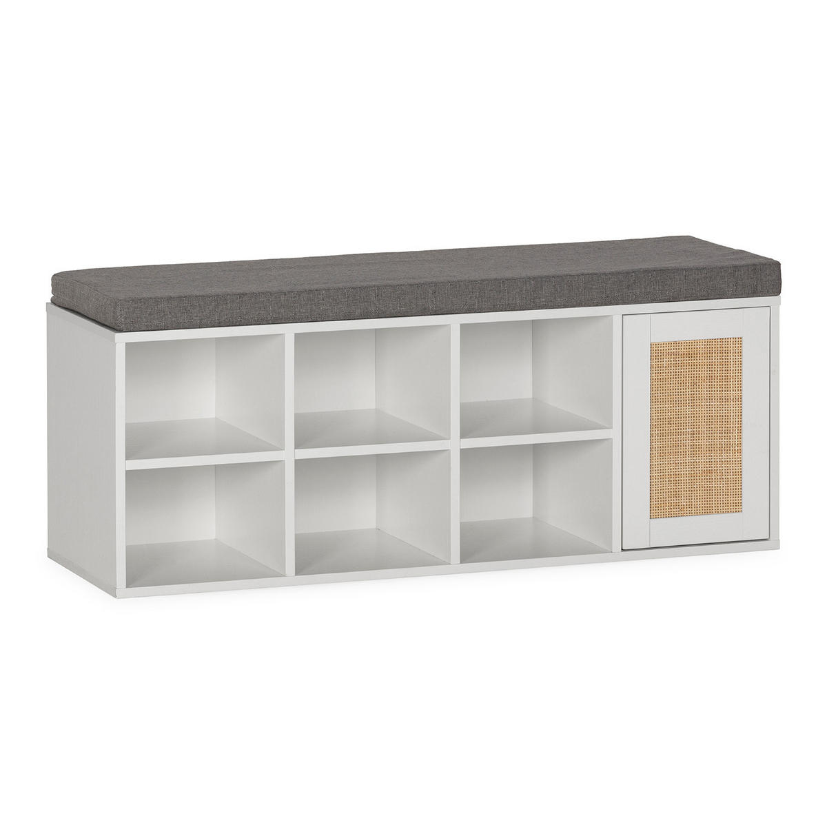 SCHUHBANK Rafael farbe Weiß - Weiß, Holzwerkstoff (108/45/35cm) - VS Venta-stock