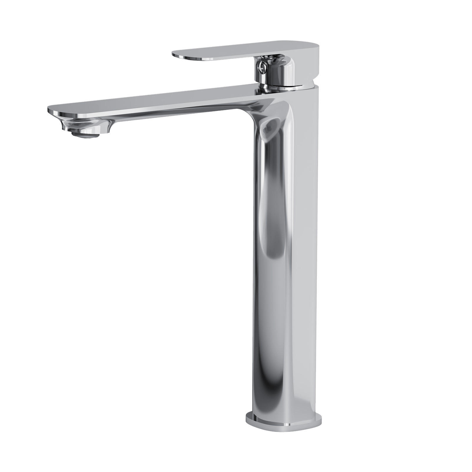 WASCHTISCHARMATUR aus 4MS-Messing Verchromt 21,5 cm - Chromfarben, Metall (21.5/4.9/26.9cm) - EMKE
