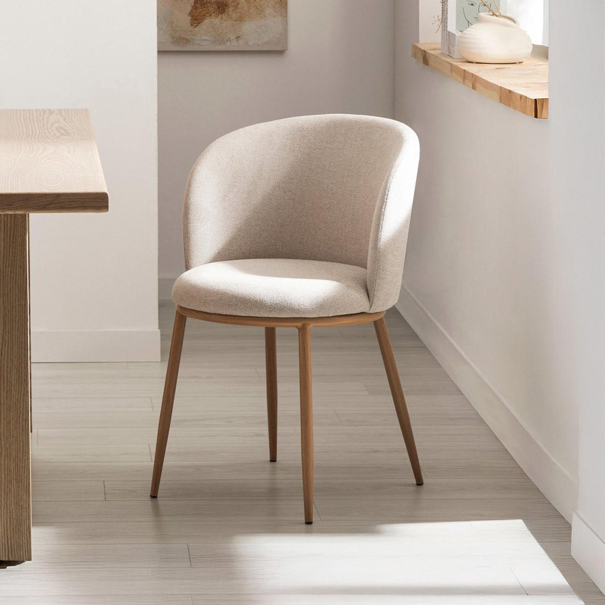 ESSZIMMERSTUHL Nolan Beige 51 cm x 80 cm 2er-Set - Beige, Textil (51/80/57cm) - Klast Home
