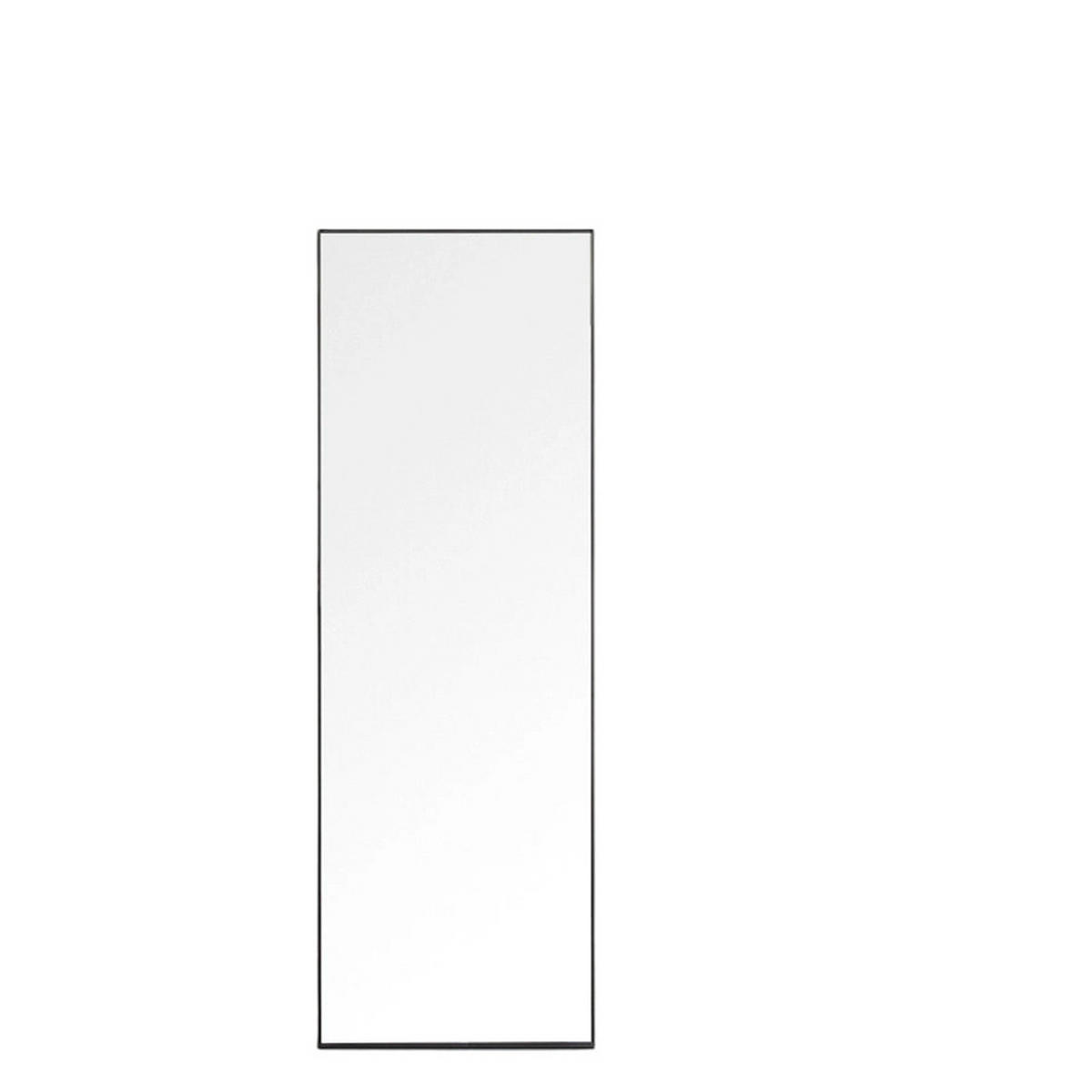 STANDSPIEGEL 150 x 40 cm, aus Sicherheitsglas mit Aluminiumrahmen, schwarz - Schwarz, Metall (40/150/3cm)