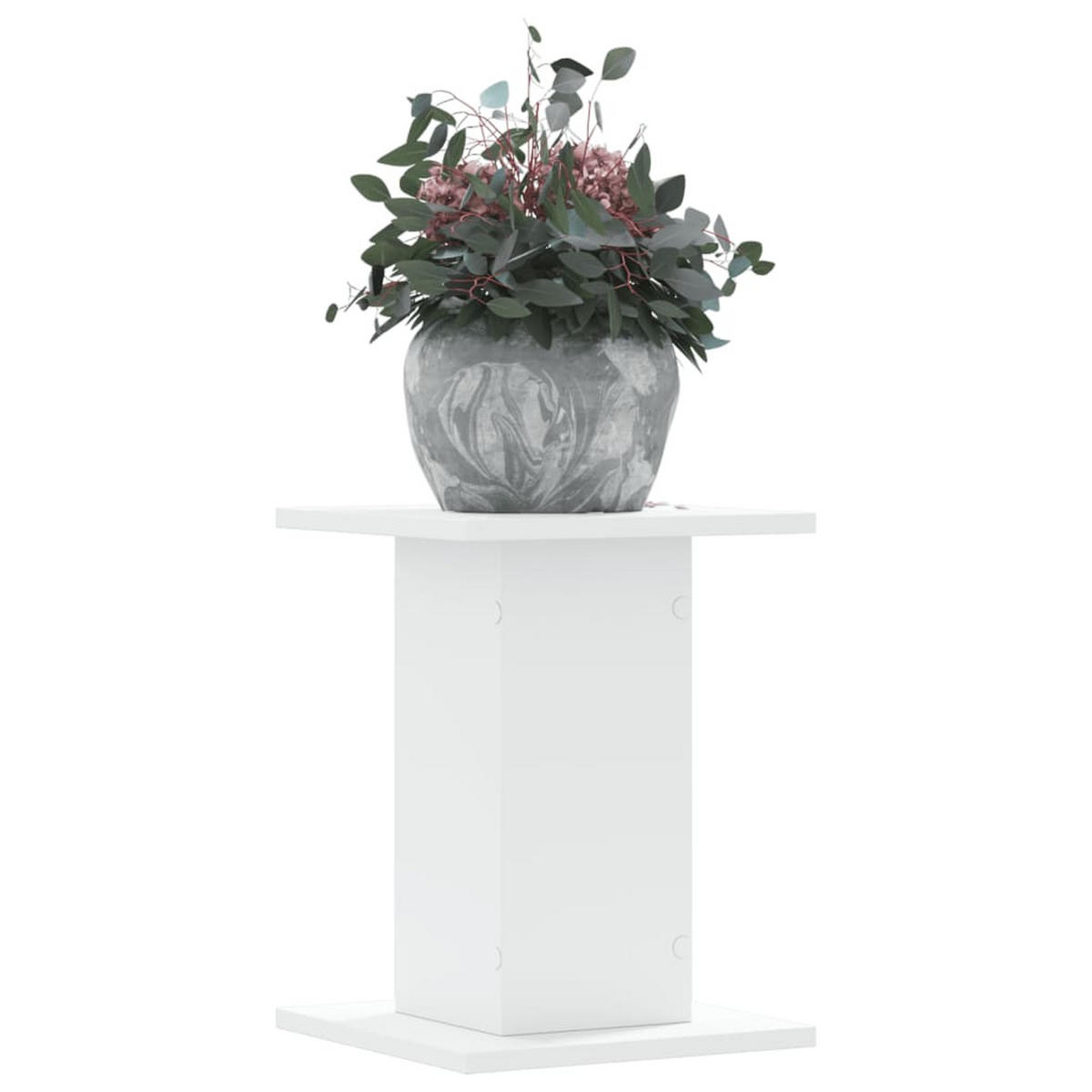 PFLANZENSTÄNDER 2er Set Weiss 30/30/40 Cm Holzwerkstoff - Weiß, Holzwerkstoff (30/40/30cm) - vidaXL