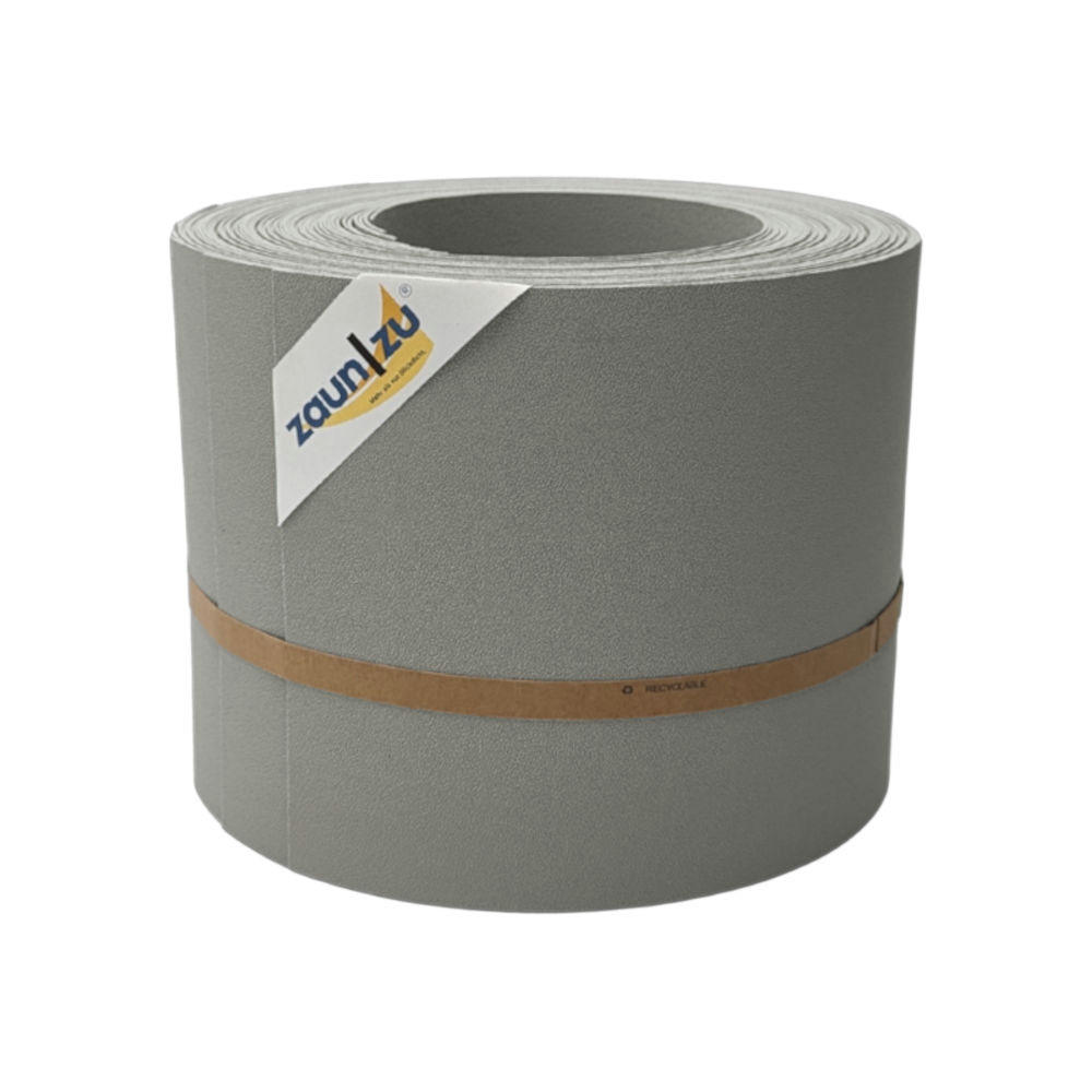 SICHTSCHUTZSTREIFEN PP Sichtschutzstreifen Doppelstabzaun Steingrau,10x 2,55m - Graubraun, Kunststoff (2550/19cm) - ZAUN|ZU