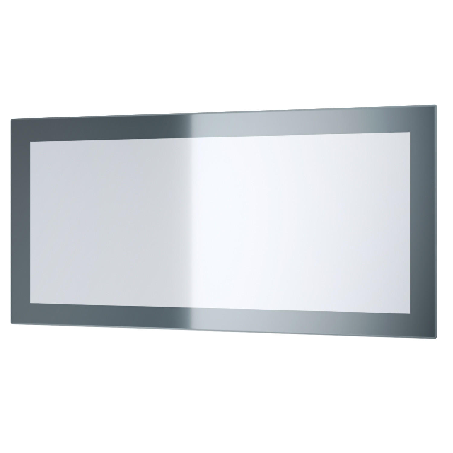 SPIEGEL Lima Grau Hochglanz - Grau, Holzwerkstoff (89/45/2cm) - Vladon