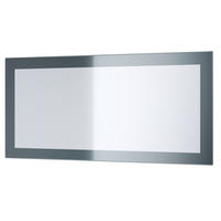 SPIEGEL Lima Grau Hochglanz - Grau, Holzwerkstoff (89/45/2cm) - Vladon
