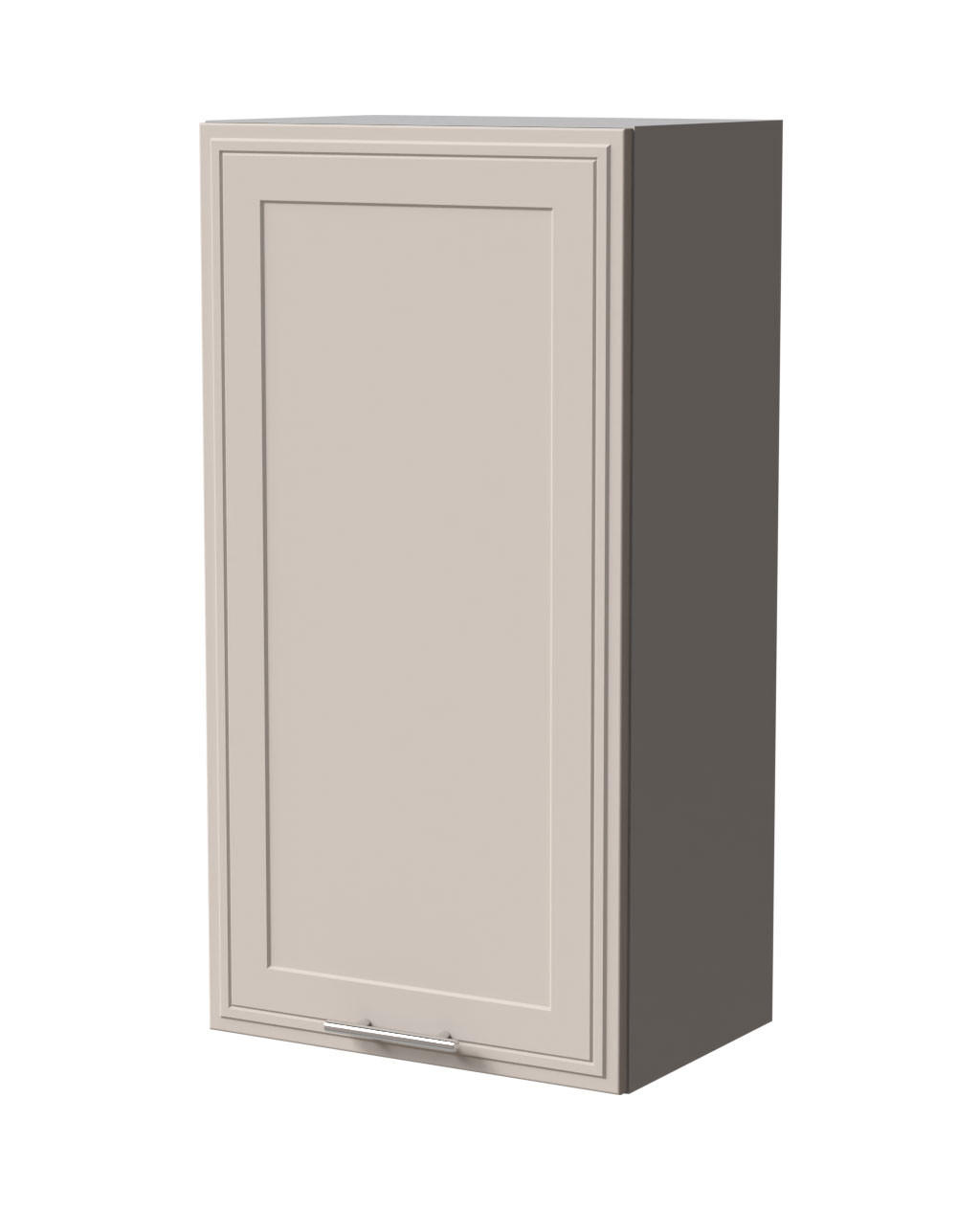 HÄNGESCHRANK Salo W4/50 Grau / Kaschmir Matt 50 / 32,5 / 96cm - Kaschmir/Grau, Holz/Holzwerkstoff (50/96/32.5cm) - Feldmann-Wohnen