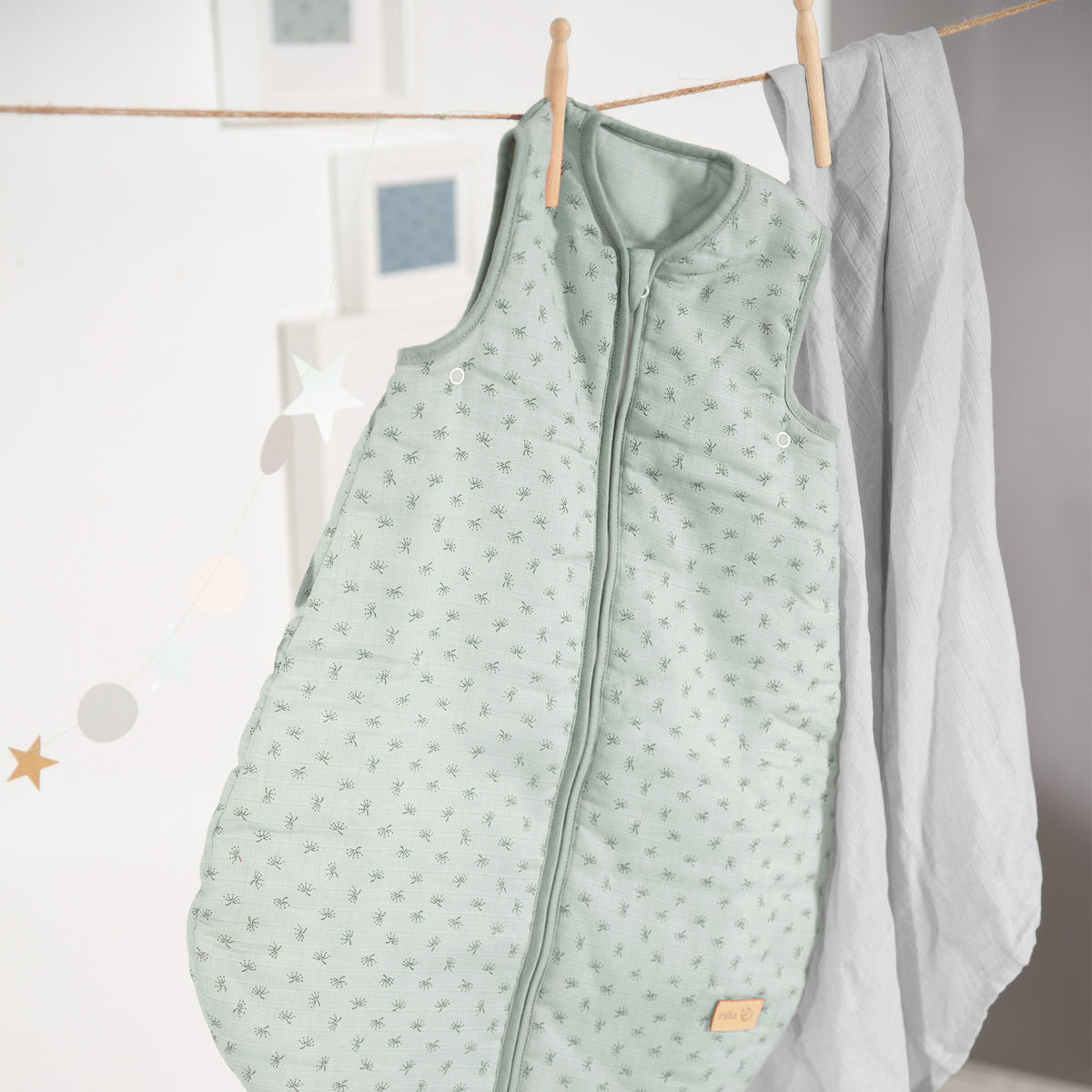 BABYSCHLAFSACK Lil Planet 70 cm frosty green - Grün, Textil (45/70cm) - Roba