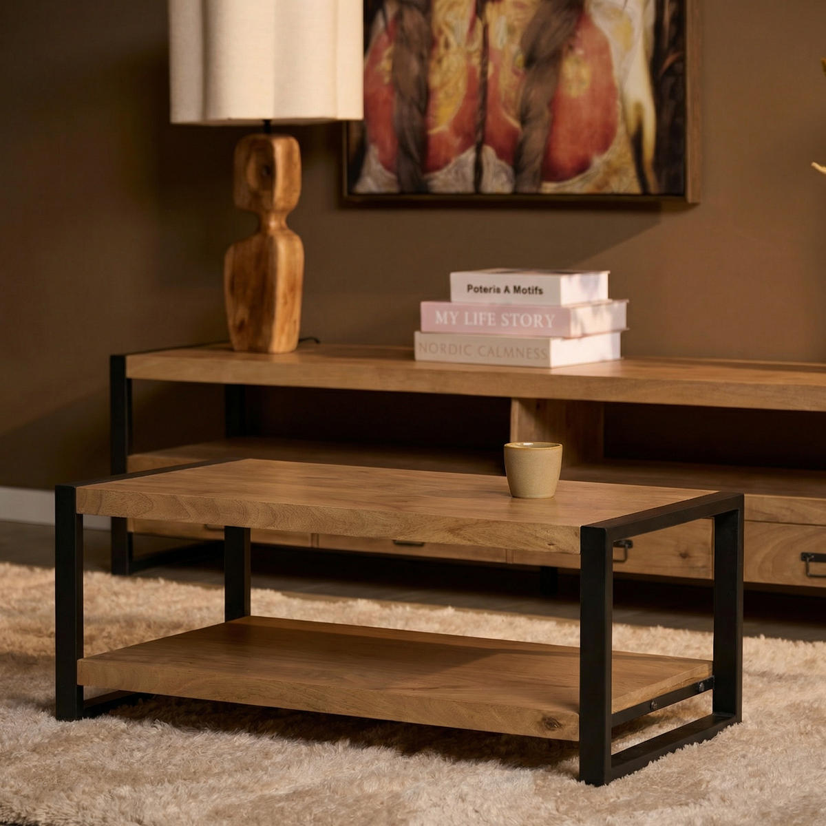 COUCHTISCH Britt Braun 60/110/45 cm - Braun, Holz (60/110/45cm) - Starfurn