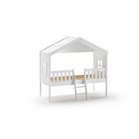 HAUSBETT HUIZ Weiß 120x213x202 cm - Weiß, Holz - FURNLUX
