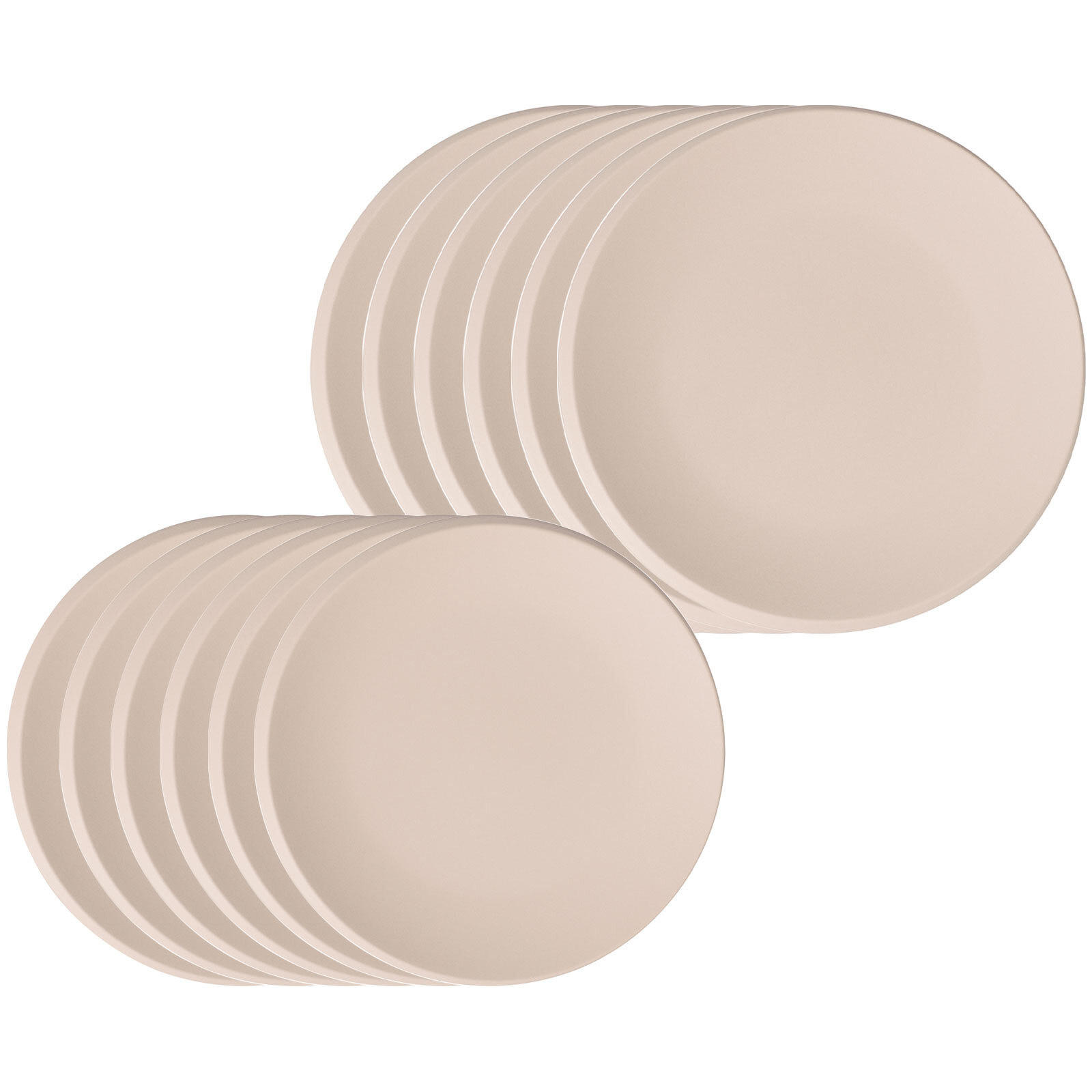 TAFELSERVICE NewMoon beige 12er Set - Beige, Keramik (1/1/1cm) - Villeroy & Boch