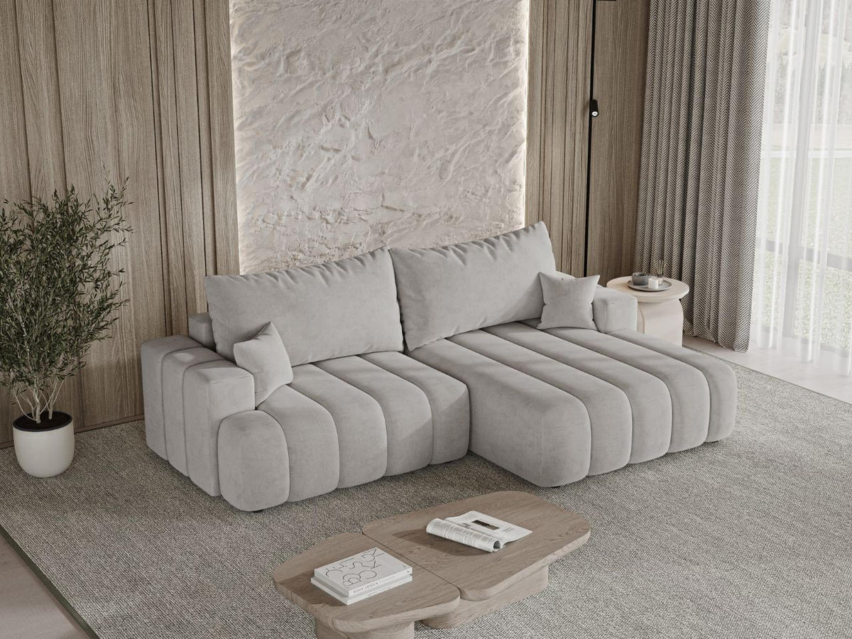 ECKSOFA Caleo Grau Rechts - Grau, Holz/Textil (270/170cm) - Graingold