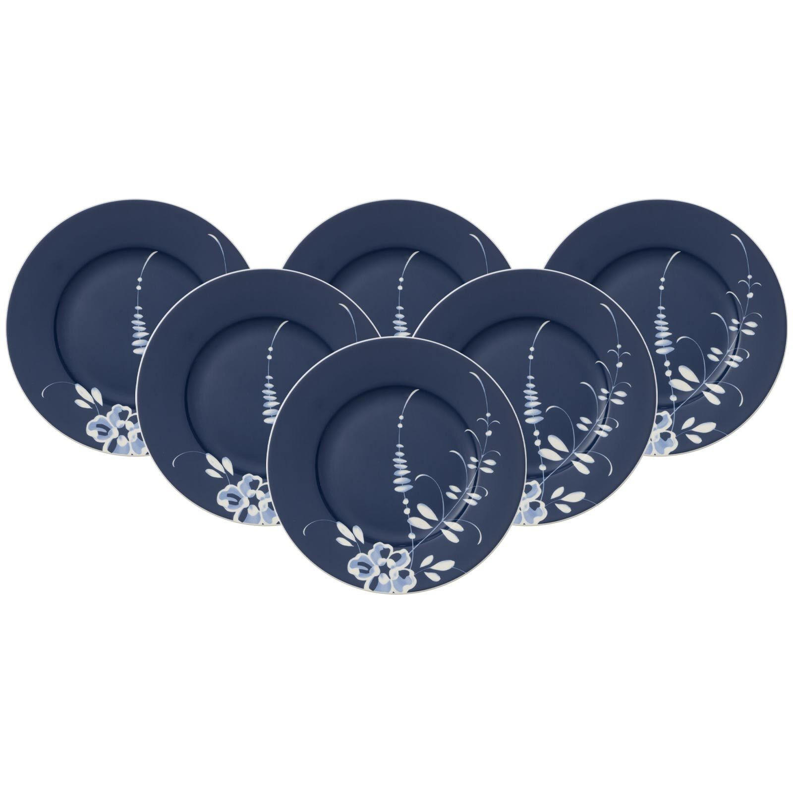 FRÜHSTÜCKSTELLER Vieux Luxembourg Brindille blau ø 21,6 cm 6er Set - Blau, Keramik (21.6cm) - Villeroy & Boch