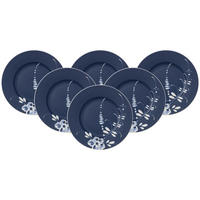 FRÜHSTÜCKSTELLER Vieux Luxembourg Brindille blau ø 21,6 cm 6er Set - Blau, Keramik (21.6cm) - Villeroy & Boch