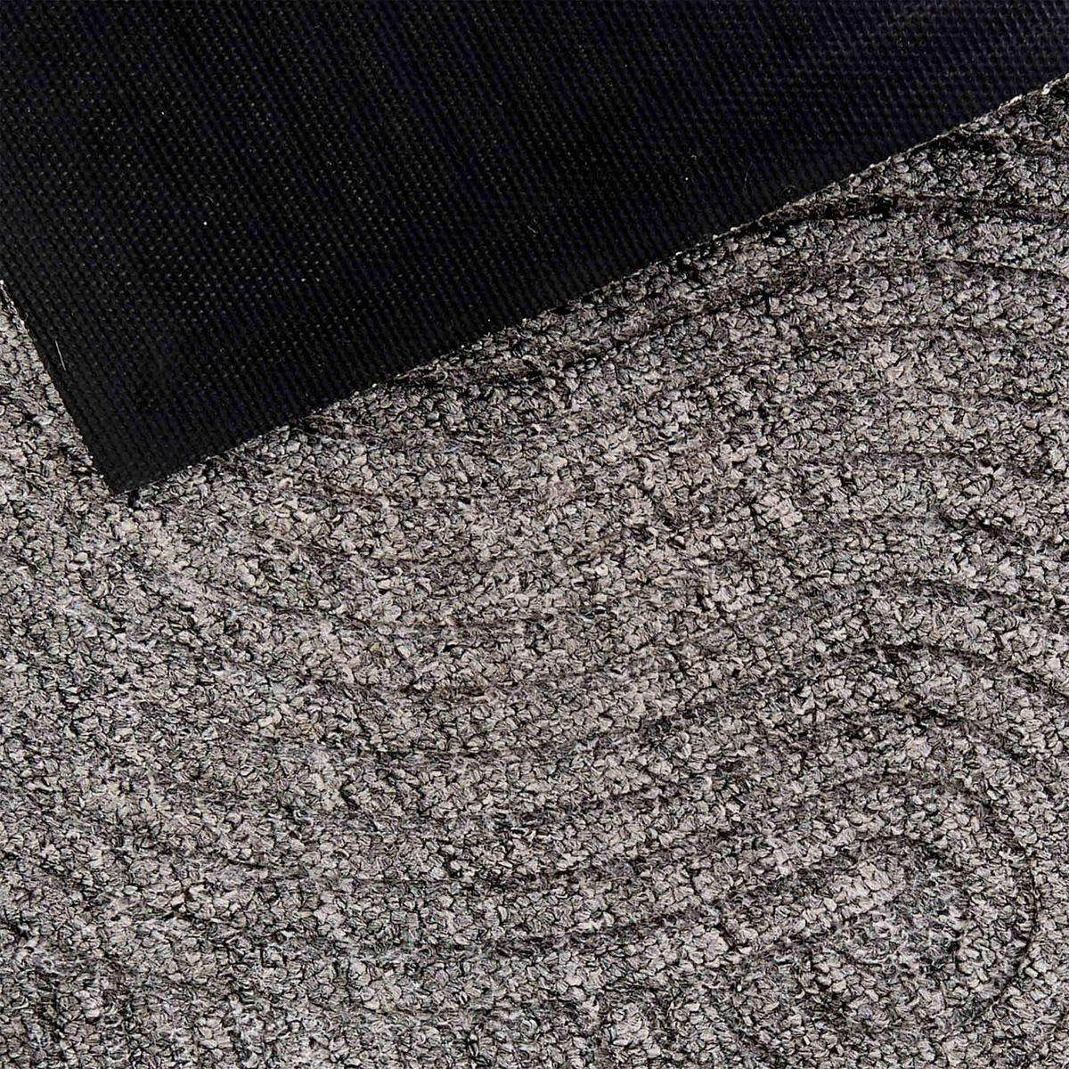 FUSSMATTE FÜR INNEN UND AUßEN GRAPHIC DELUXE 2ER SET - Silberfarben, Textil (45/75cm) - Astra