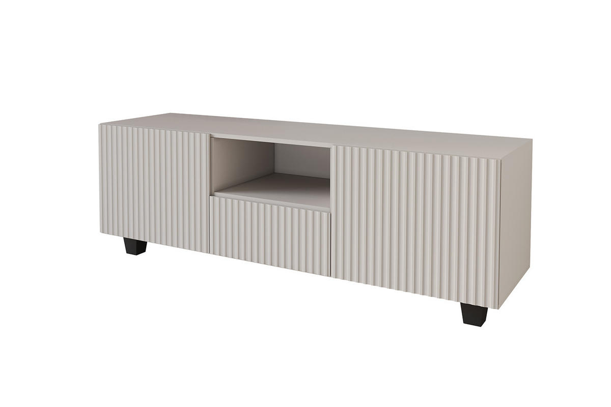 LOWBOARD NOA-2-S 140x50x41 cm - Kaschmir - Kaschmir/Schwarz, Holzwerkstoff (140/50/41cm) - ALTDECOR