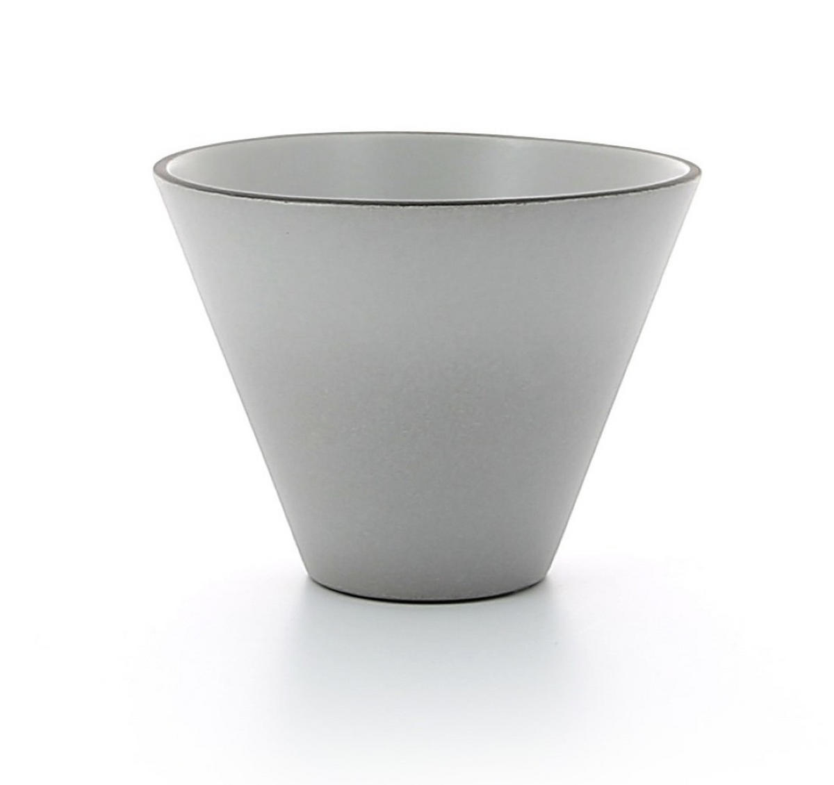 SCHALE EQUINOXE 25 cl Pfeffer - Hellgrau, Keramik (10.5/8/10.5cm) - Revol Porcelaine France