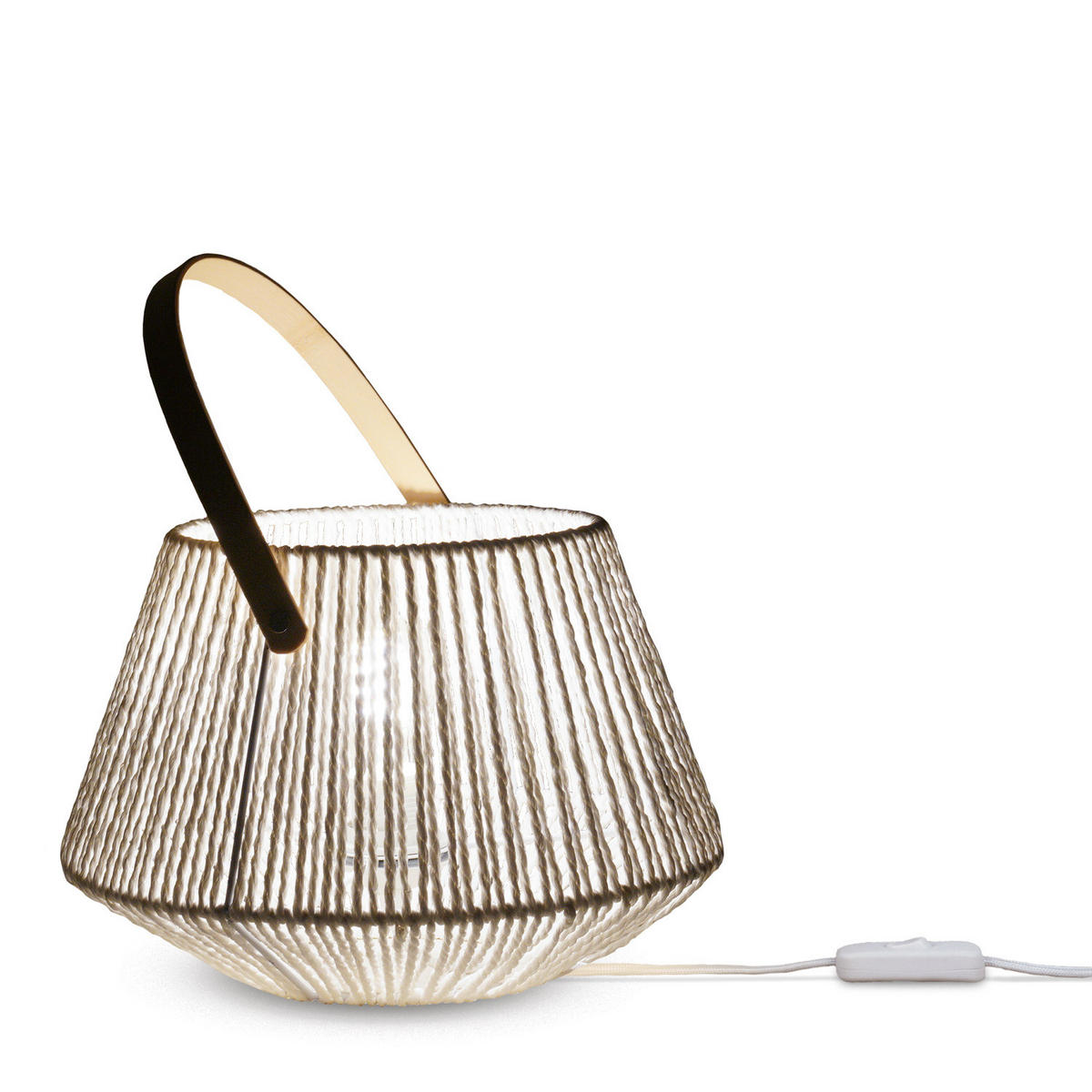 TISCHLAMPE Cisco Tl - Weiß, Holz (31.5/31.5/22.5cm) - Paco Home