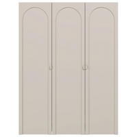 KLEIDERSCHRANK Arkadia Kaschmirgrau mit 3 Türen 150 cm - Taupe, Holzwerkstoff (150/200/53cm) - Selsey