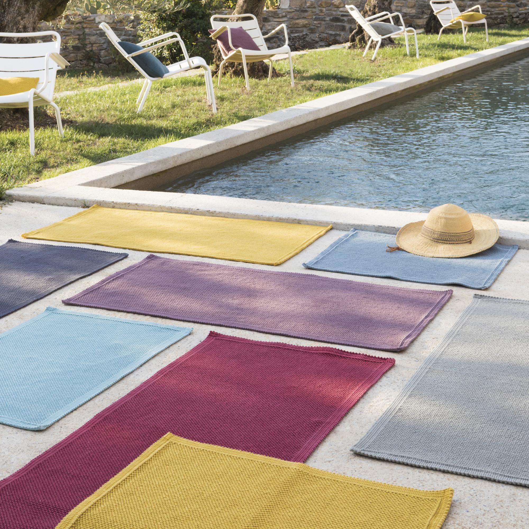 BADEMATTE Etia perlweiß 54 x 64 cm - Hellgrau, Textil (54/64cm) - Vivaraise