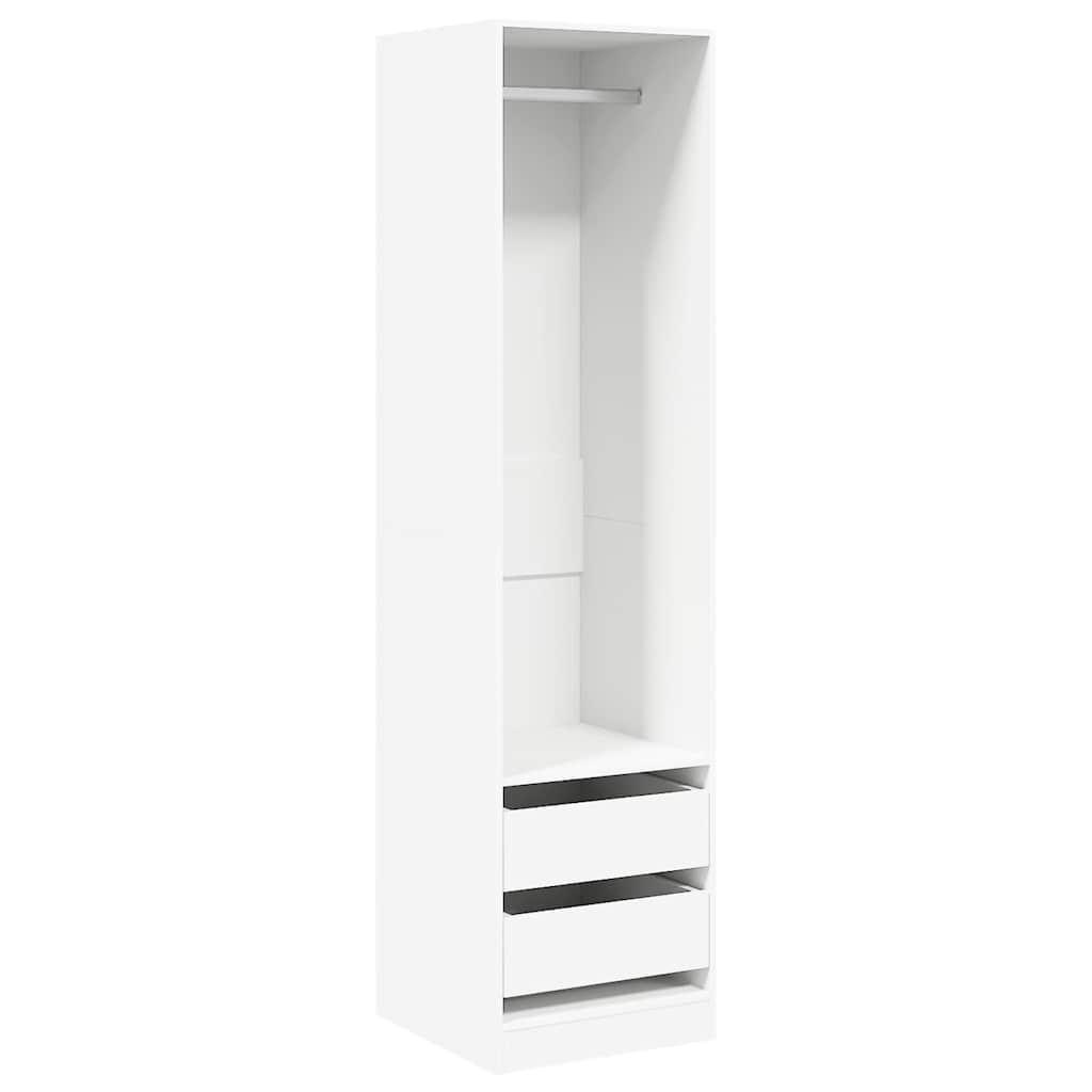 vidaXL Kleiderschrank Weiß 50x200x50 cm