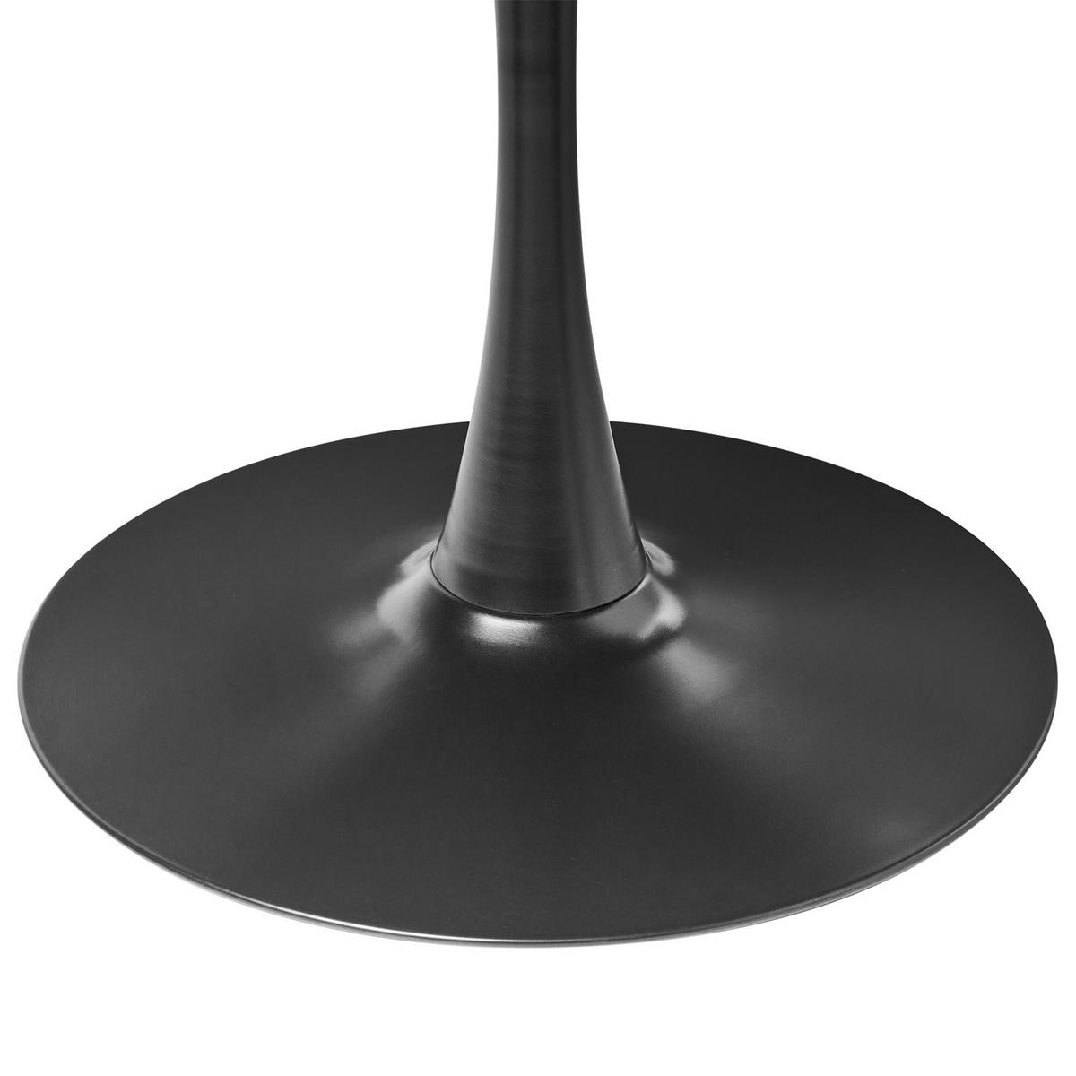 JÍDELNÍ STŮL Černý 120/120 cm Boca - černá, kompozitní dřevo (120/120/74cm) - Beliani