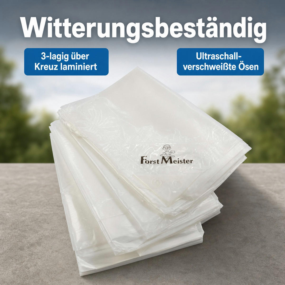 ABDECKPLANE - Transparent, Kunststoff (300/200/1cm) - Westfalia