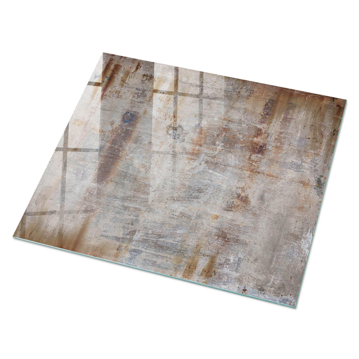 ArtPrintCave Glasplatte Weiß 80x60x0.4 cm