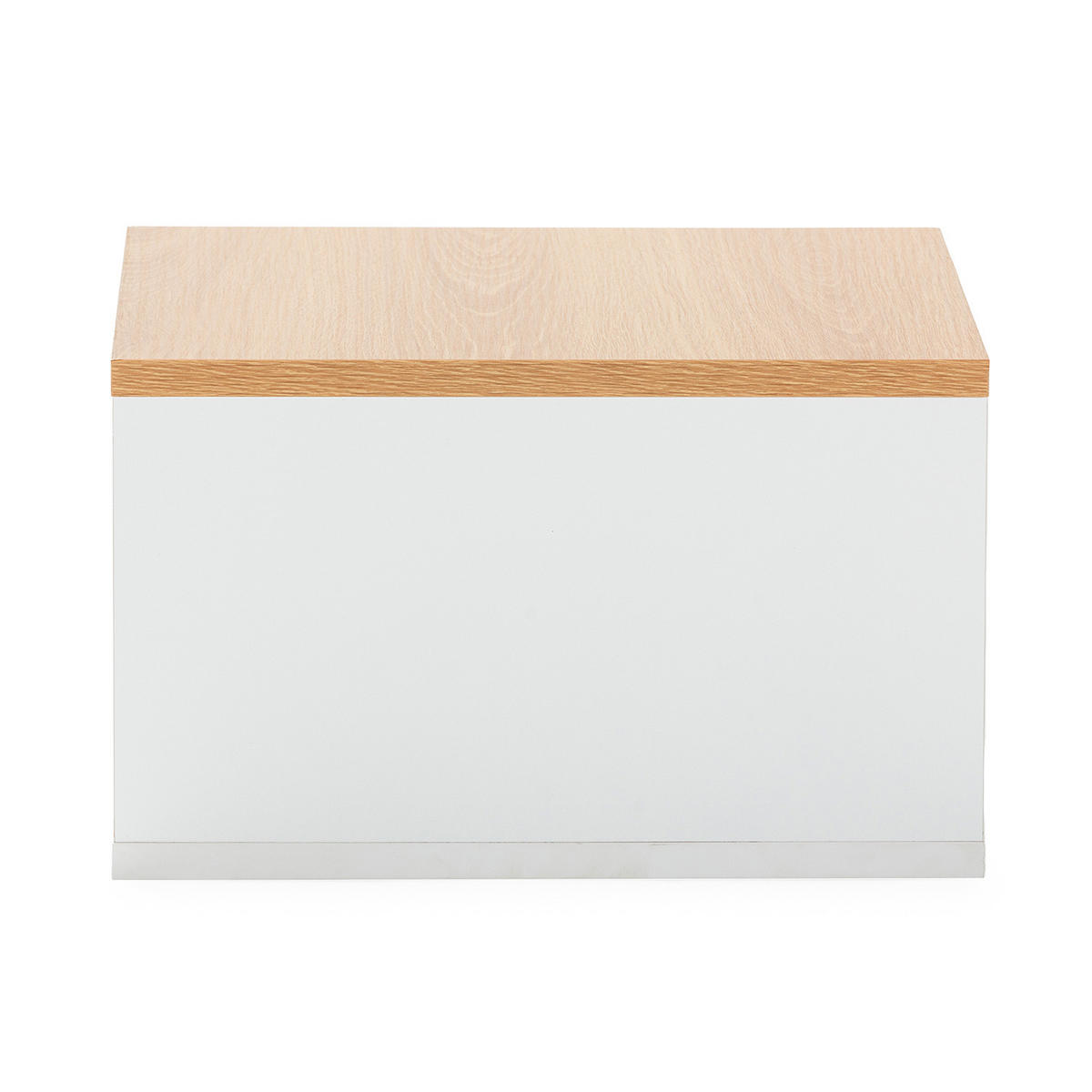 NACHTTISCHE schwebende – Set aus 2 schewebende Nachttischen Desi Weiß/Eiche - Weiß, Holzwerkstoff (40/21/35cm) - VS Venta-stock