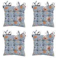 SITZKISSEN Florina 46/46 cm 4er-Set - Blau, Textil (46/8/46cm) - Madison