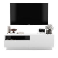 TV-SCHRANK Enjoy Weiß matt Loft Schublade 120 cm - Weiß, Holzwerkstoff (120/37/35cm) - Meble Lindner