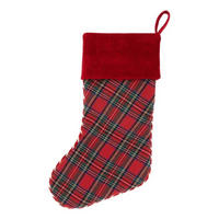 WEIHNACHTSSTRUMPF Tirza - Rot - 50// cm - Rot, Textil (20/50/50cm) - Unique Living