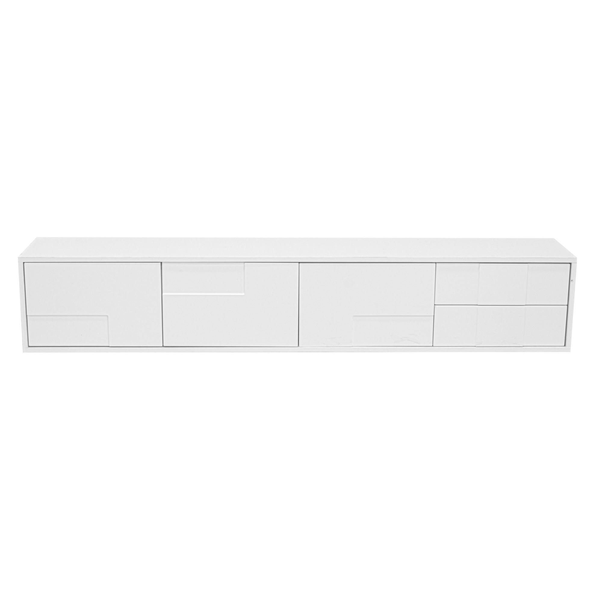 TV-LOWBOARD Weiß 170/30/30.5 cm - Weiß, Holzwerkstoff (170/30.5/30cm) - PANGIVO