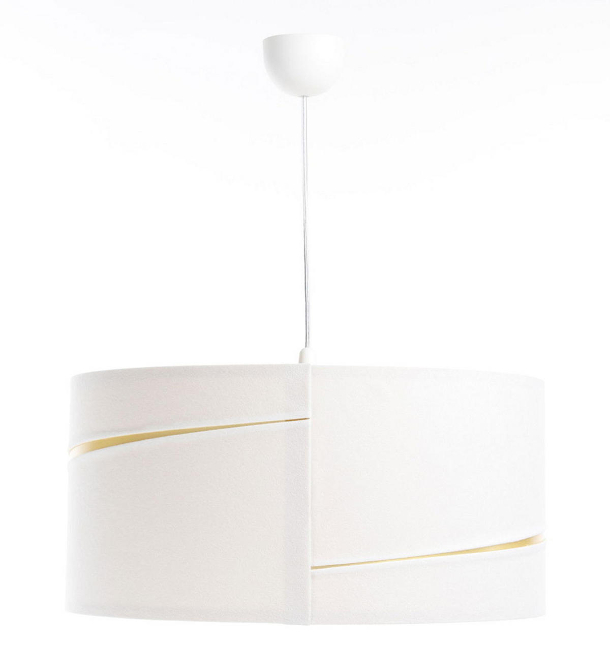 HÄNGELEUCHTE Gold 60/30 cm - Goldfarben/Weiß, Kunststoff (60/0.4/30cm) - ONZENO