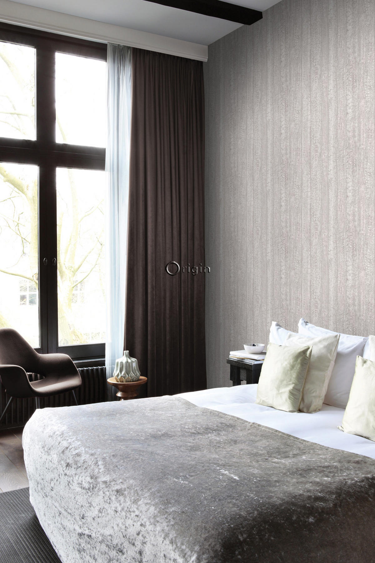 TAPETE Holz-optik 53 cm x 10.05 m - Beige, Papier (53/1000cm) - Origin Wallcoverings