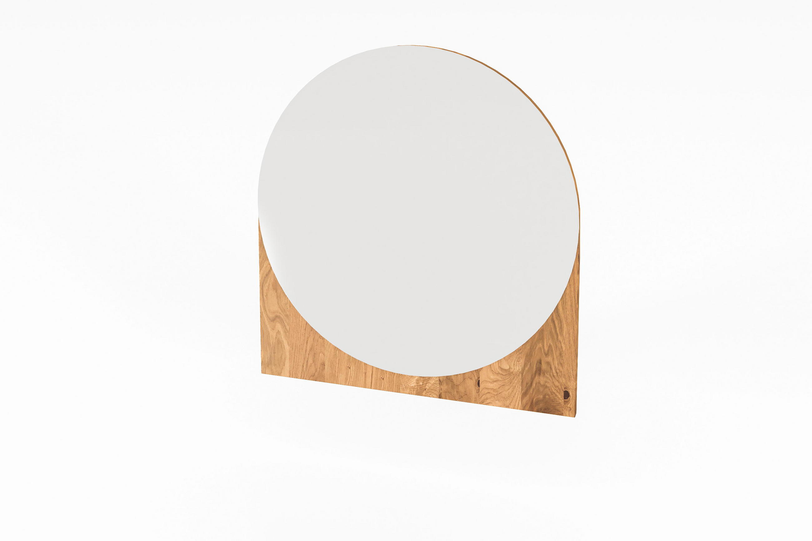 WANDSPIEGEL INA Wildeiche - Wildeiche, Holz (55/62/3cm) - byoak