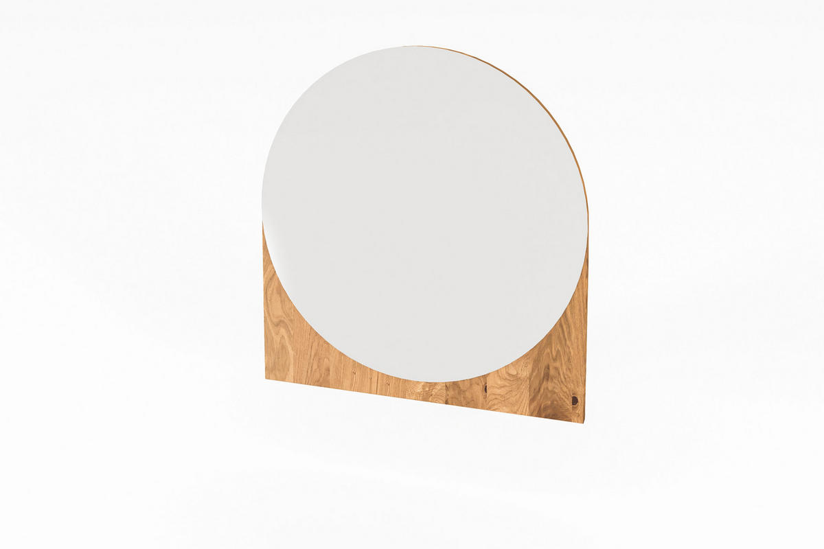 WANDSPIEGEL INA Wildeiche - Wildeiche, Holz (55/62/3cm) - byoak