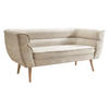 SOFA Bal 2 - Beige/Naturfarben, Holz/Textil (142/75/74cm) - MIRJAN24