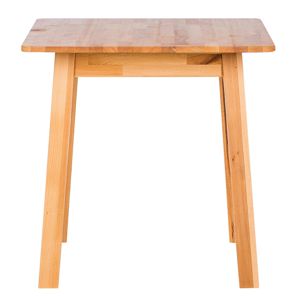 ESSTISCH - Buche massiv - Braun, Holz (75/75/75cm) - home24