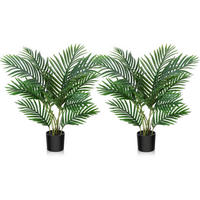 KUNSTPALME 60 cm 2er Set - Grün, Kunststoff (61cm)