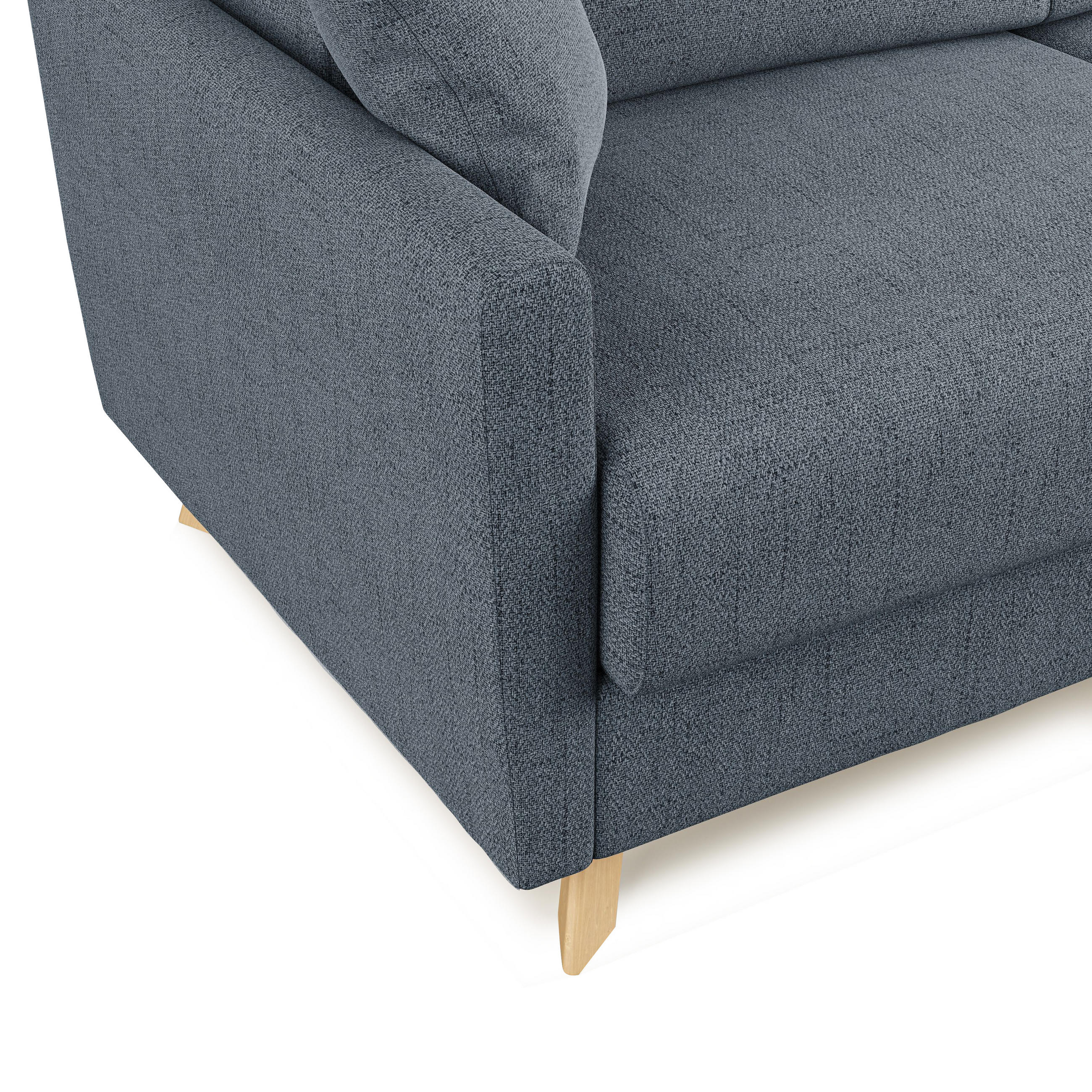 Thumbnail - Divani.store Schlafsofa, Blau, Textil, 3-Sitzer, Rechteckig, 180x94x97 cm, Wohnzimmer, Sofas & Couches, Schlafsofas