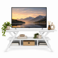 TV Stand Minerva Weiß Weiß - Weiß, Holzwerkstoff (120/55/35cm) - Decorotika