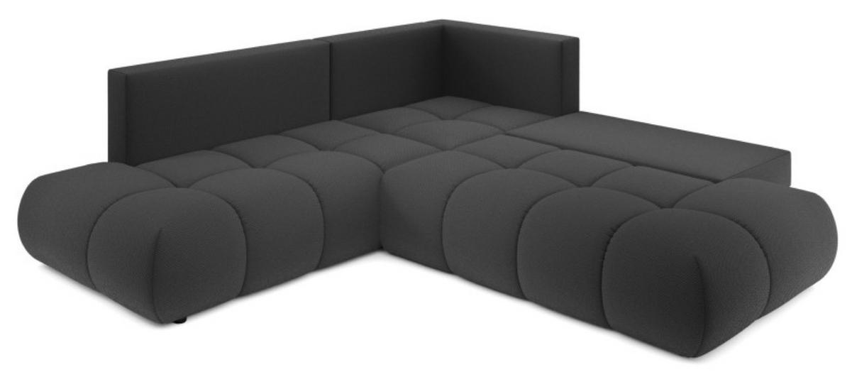 ECKSOFA Grafit SOHI Curio 97 Ausziehbar Mit Schlaffunktion - Graphitfarben, Textil (266.5/266.5cm) - Sepro Meble