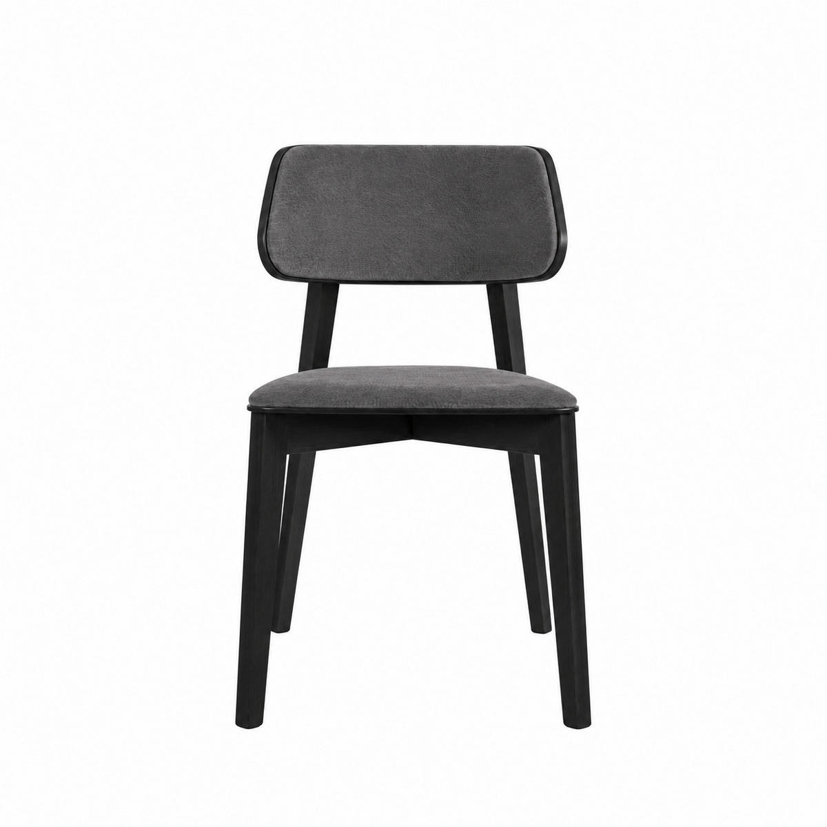 STUHL Korinn II 80 x 46 x 43 cm, grau, schwarz - Schwarz/Grau, Metall (46/85/43cm) - Margaret Hadas24
