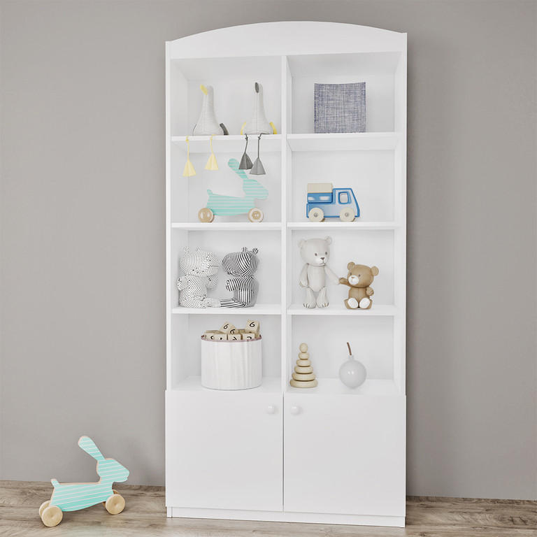 BÜCHERREGAL Weiß - Weiß, Holzwerkstoff (90/187/34cm) - Petits-meubles