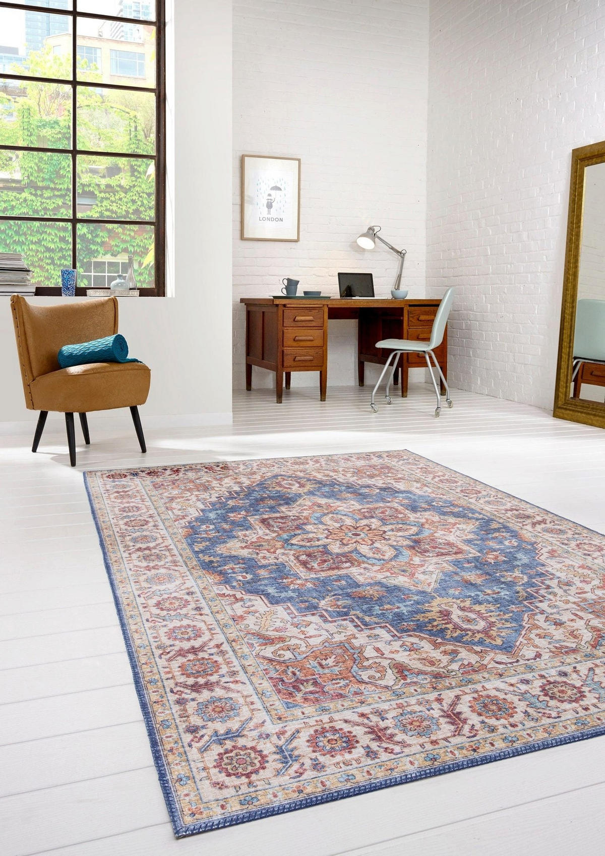 TEPPICH Design englische Nahtverarbeitung beige - Beige, Textil (160/230cm) - AFK Living