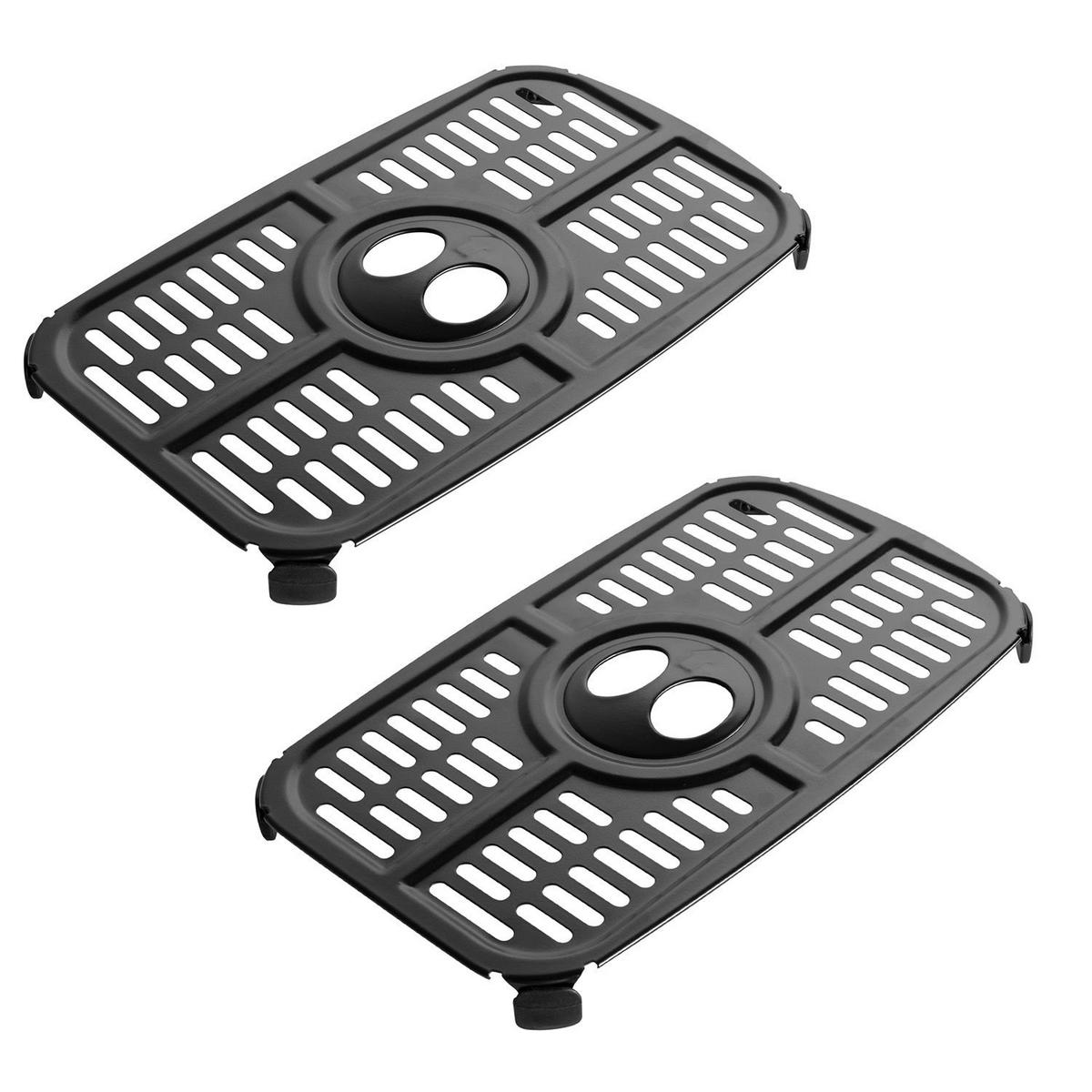 HEISSLUFTFRITTEUSE 9 L mit 2 Zonen - Schwarz, Kunststoff (41/39/30cm) - Juskys